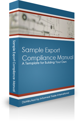 Sample Export Compliance Manual Cover